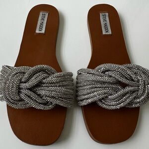 Steve Madden Crystal Slides